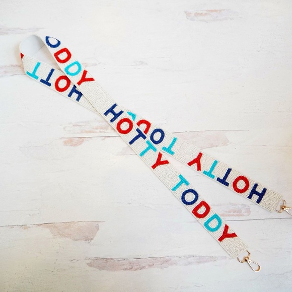 Beaded Hotty Toddy Purse Strap Ole Miss Collegiate - Picture 1 of 7